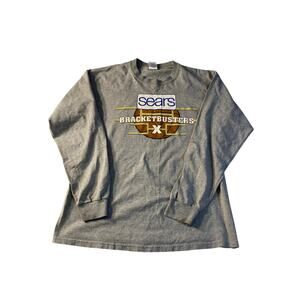 Vintage Sears Bracketbusters Long Sleeve T-Shirt - Gray March Madness